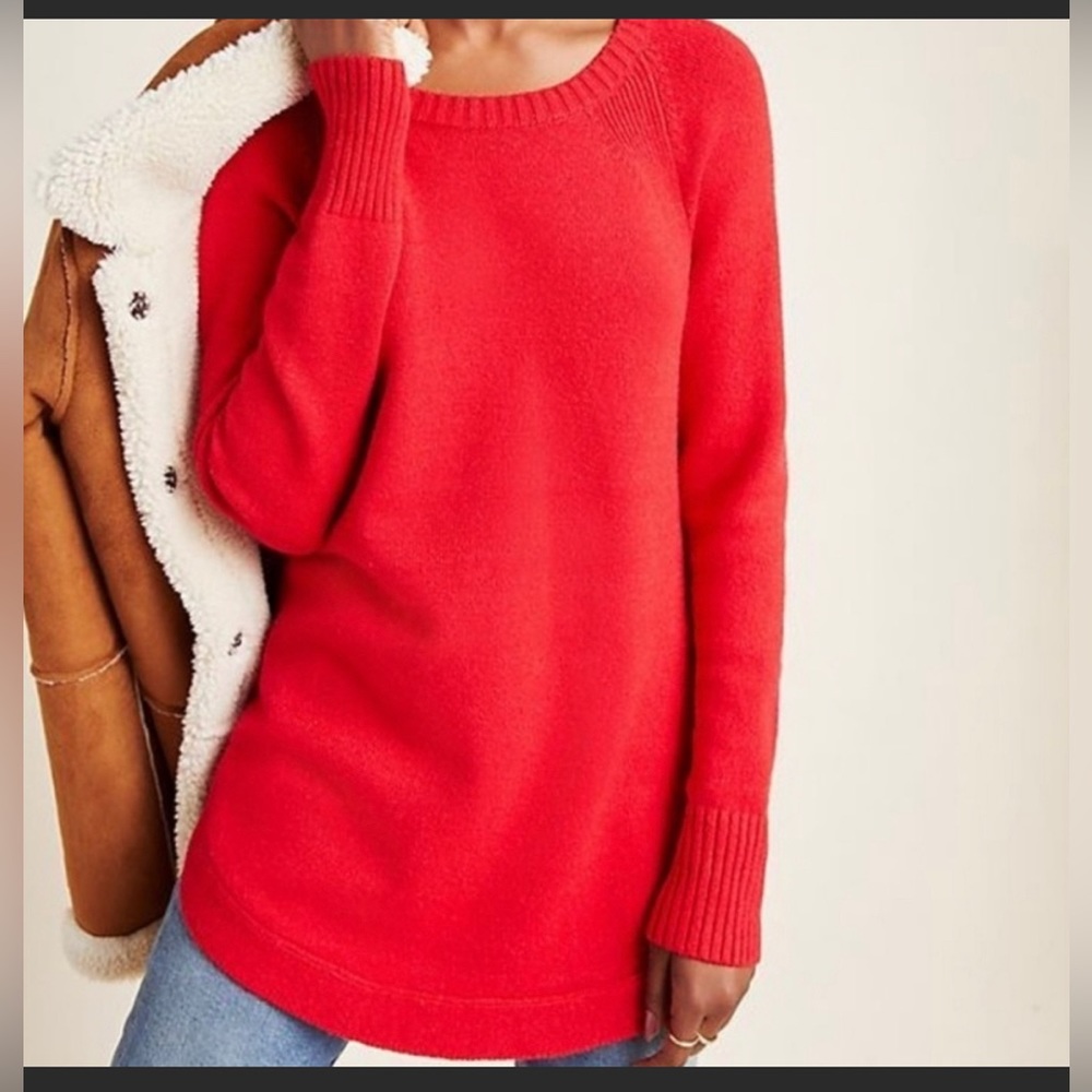 Anthropologie Rebekah Red Sweater, Size M